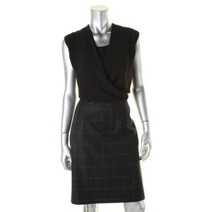 Hugo Boss Black Window Pane Work Dress